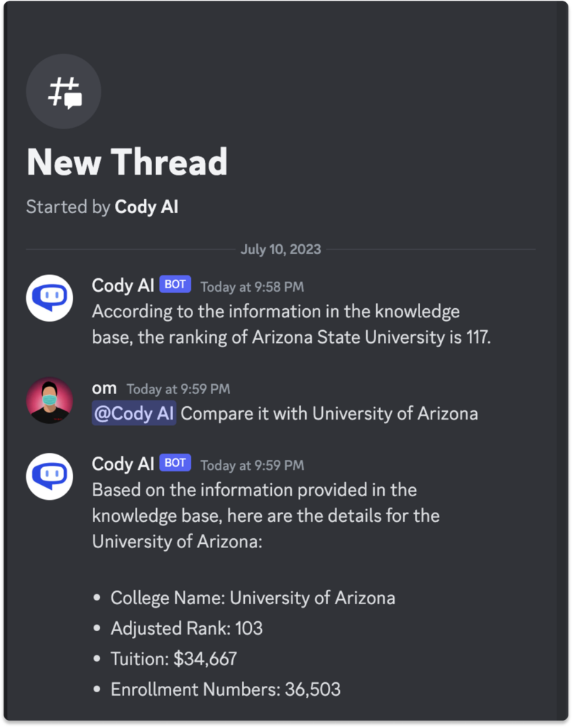 Discord AI-Thread  