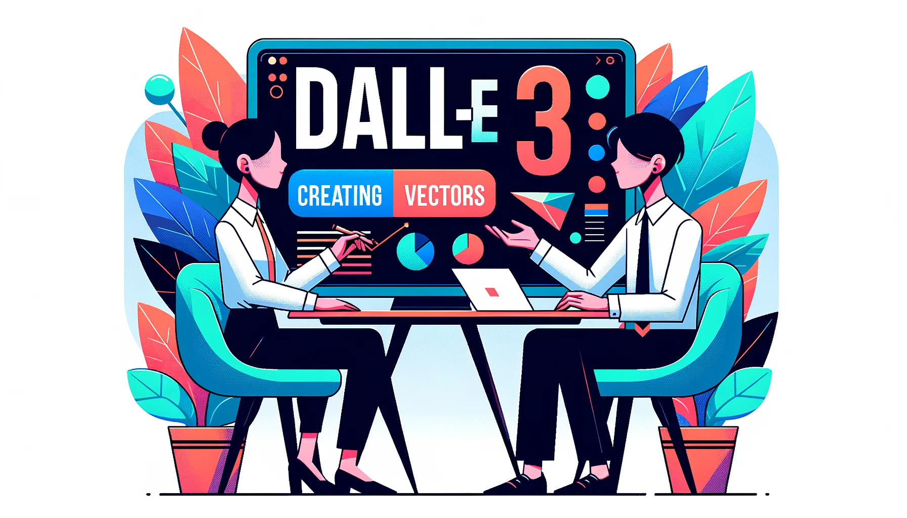 Erstellen von Vektorillustrationen mit DALL-E 3 Prompts