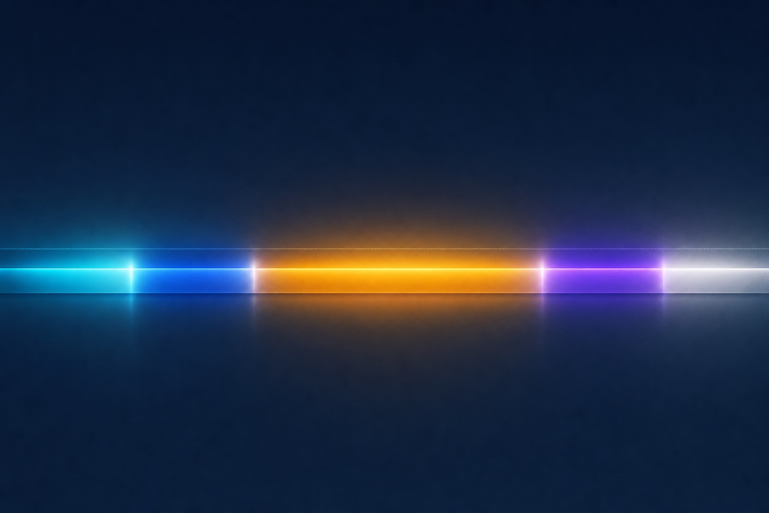 Abstract stacked timeline bar showing five unequal latency segments crossing a threshold line