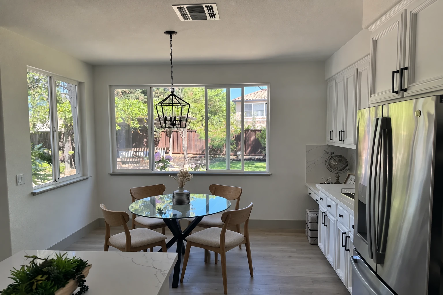 OpenAI official GPT Image 2.5 Sunburst edit replacing white chairs with wooden chairs